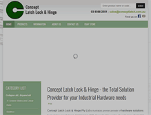 Tablet Screenshot of conceptlatch.com.au